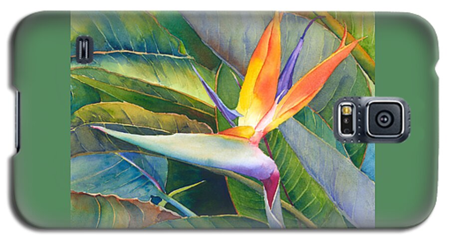 Bird Of Paradise Galaxy S5 Case featuring the painting Its a Bird by Judy Mercer