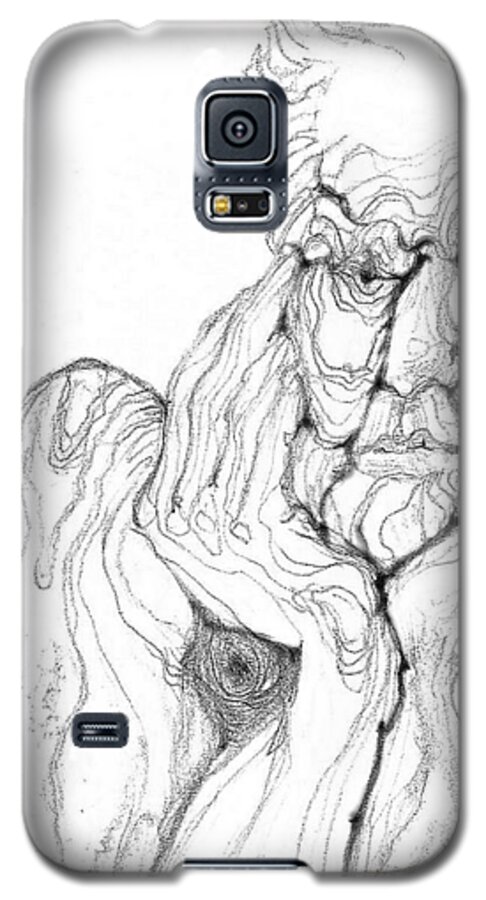 Old Men Galaxy S5 Case featuring the digital art It's in the Grain by Carol Jacobs
