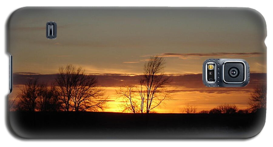  Sunset Galaxy S5 Case featuring the photograph January 13th Sunset by J L Zarek