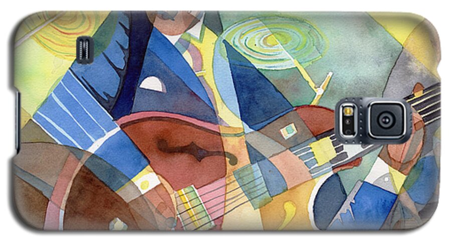 Music Galaxy S5 Case featuring the painting Jazz Guitarist by David Ralph