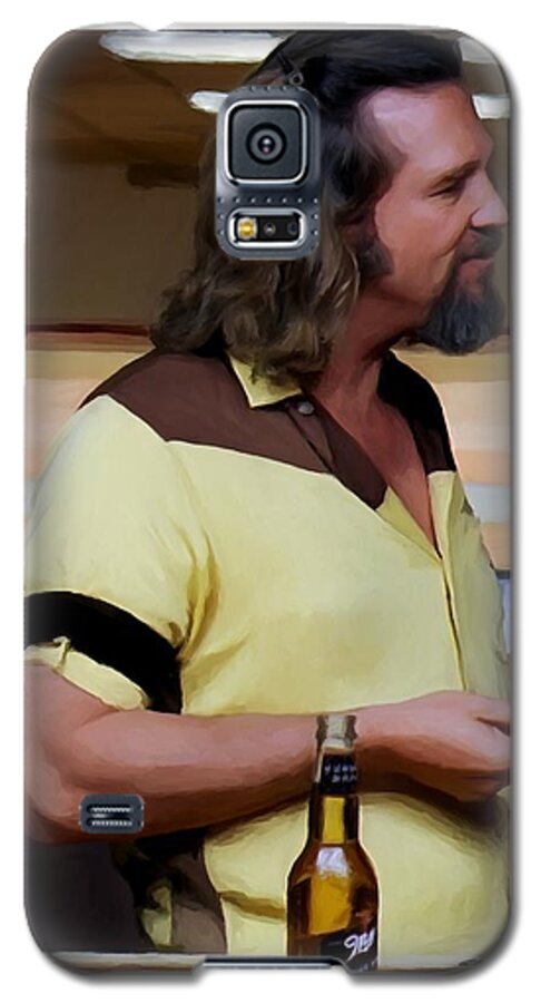The Big Lebowski Galaxy S5 Case featuring the digital art Jeff Bridges as The Dude by Gabriel T Toro