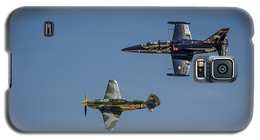 Air Show Galaxy S5 Case featuring the photograph Jet vs Plane by Bradley Clay