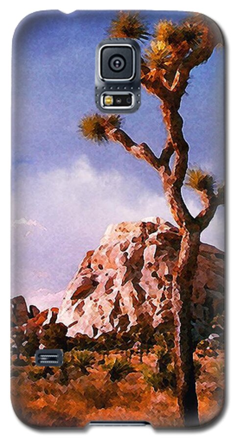 Joshua Tree National Park Galaxy S5 Case featuring the photograph Joshua Trees 3 by Timothy Bulone