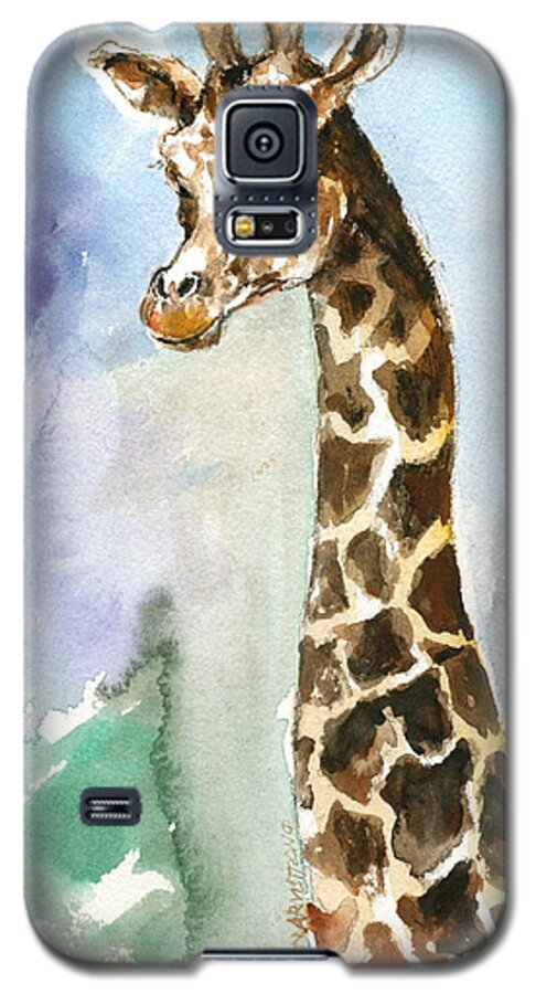Mary Ogden Armstrong Galaxy S5 Case featuring the painting Just so tall by Mary Armstrong