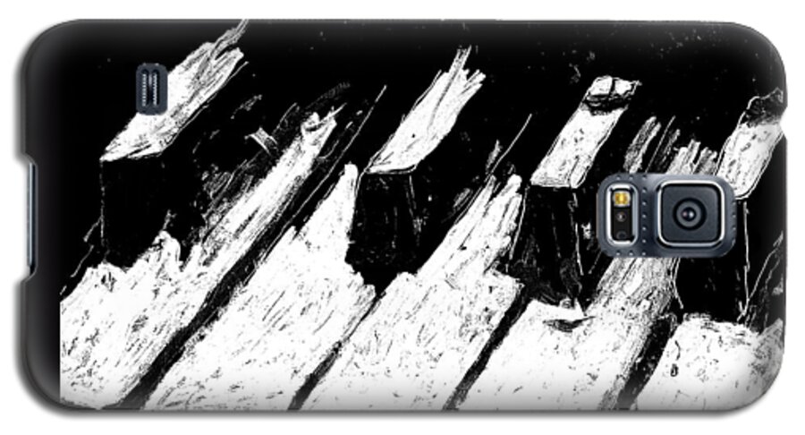 Black Keys Galaxy S5 Case featuring the painting Keys Of Life by Neal Barbosa