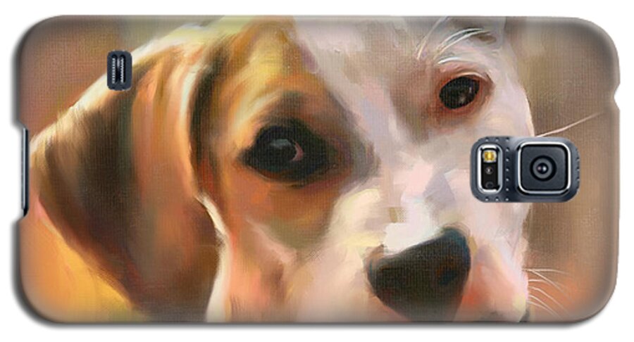 Dog Galaxy S5 Case featuring the painting Koa by Greg Collins