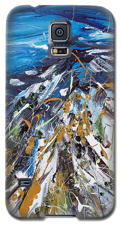 Modern Expressionism Painting Galaxy S5 Case featuring the painting Kornati by Lidija Ivanek - SiLa