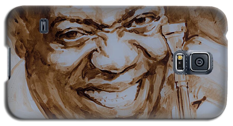 Louis Armstrong Galaxy S5 Case featuring the painting La Vie En Rose by Laur Iduc