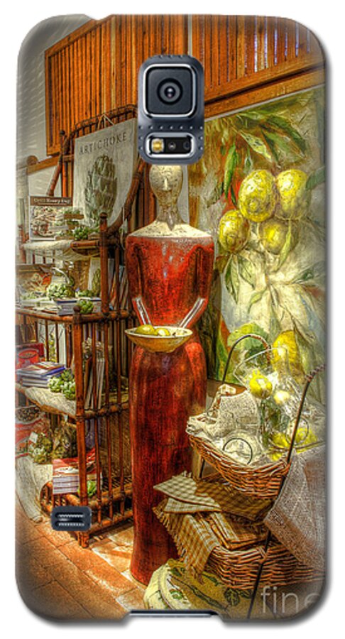 Hdr Process Galaxy S5 Case featuring the photograph Lady With Lemons by Mathias 