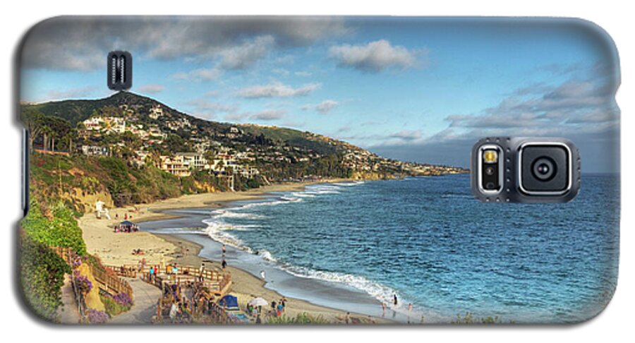 Beach Galaxy S5 Case featuring the photograph Laguna Beach Shoreline by Eddie Yerkish