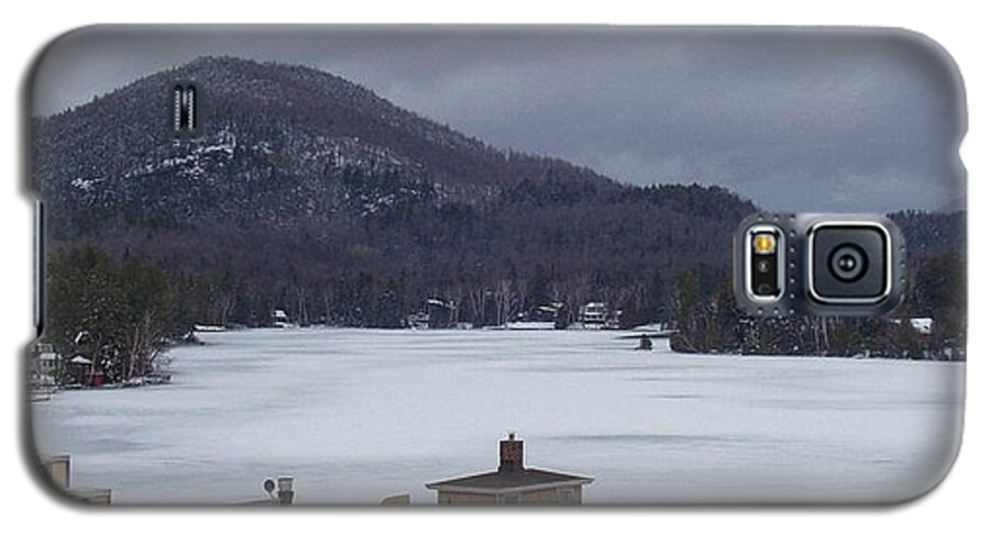 Lake Placid Snow Storm Galaxy S5 Case featuring the photograph Lake Placid Snow Storm by John Telfer
