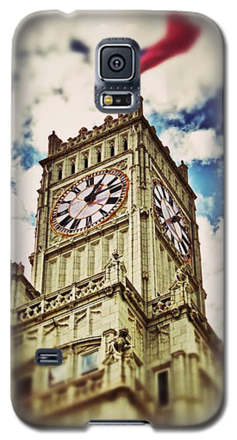 Lamar Life Galaxy S5 Case featuring the photograph Lamar Life Clock Tower by Jim Albritton