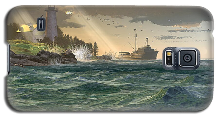 Dieter Carlton Galaxy S5 Case featuring the digital art Lamp of the Fisher by Dieter Carlton