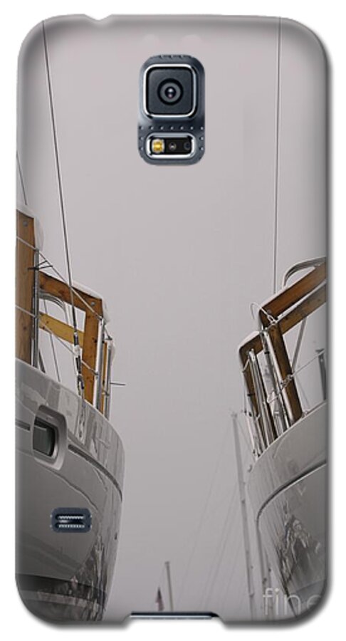 Yachts Galaxy S5 Case featuring the photograph Landlocked on a Foggy Day by Kate Purdy
