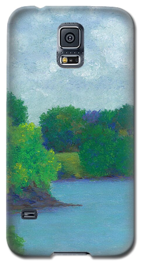 Omega Galaxy S5 Case featuring the pastel Last Day by Anne Katzeff