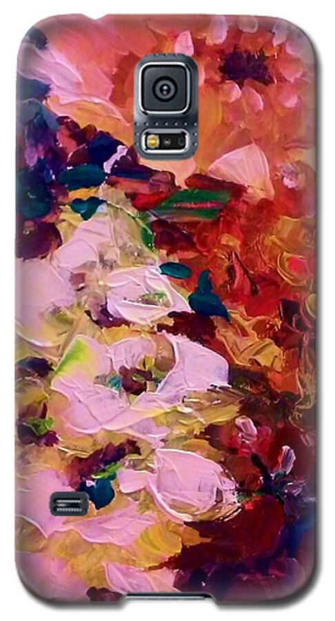 Semi-abstract Art Galaxy S5 Case featuring the painting Late Afternoon by Ray Khalife