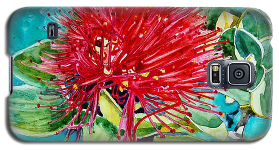 Lehua Blossom Galaxy S5 Case featuring the painting Lehua Blossom by Terry Holliday