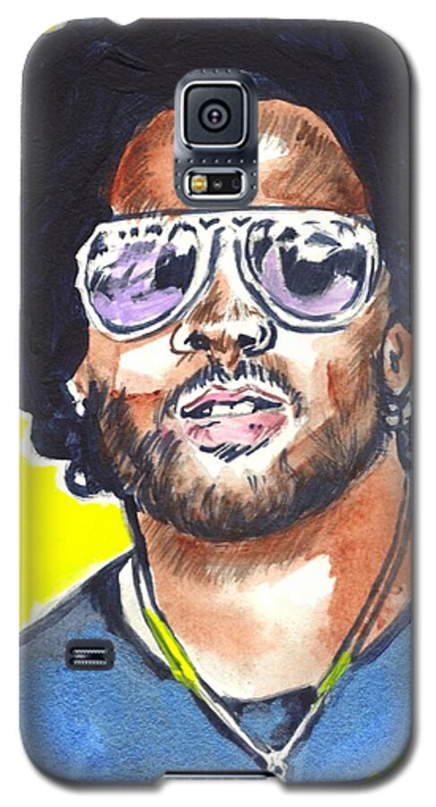 Lenny Kravitz Galaxy S5 Case featuring the painting Lenny Kravitz by Bryan Bustard