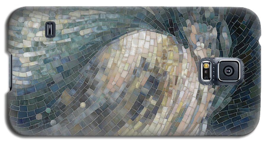 Glass Mosaic Galaxy S5 Case featuring the painting Light Wave by Mia Tavonatti