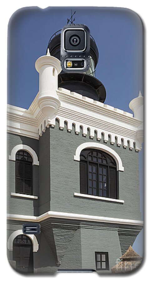 Built Structure Galaxy S5 Case featuring the photograph Lighthouse at El Morro Fortress by Bryan Mullennix