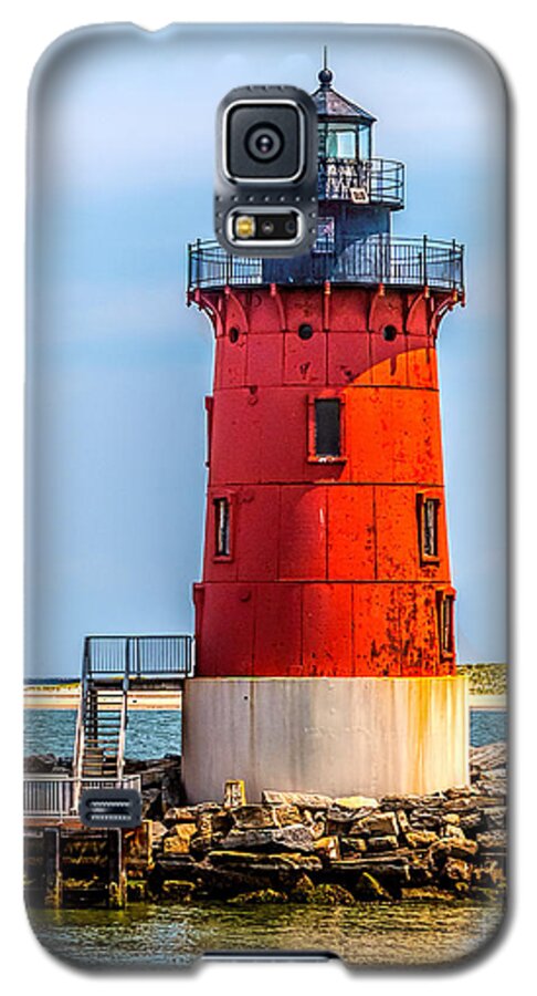 Breakwater Galaxy S5 Case featuring the photograph Lighthouse at the Delaware Breakwater by Nick Zelinsky Jr