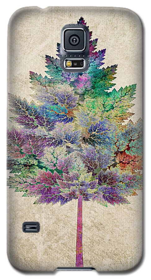 Abstract Galaxy S5 Case featuring the digital art Like a Tree by Klara Acel