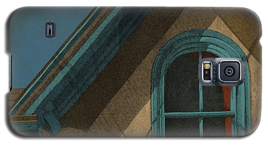 Window House Old Galaxy S5 Case featuring the drawing Looking In by Meg Shearer