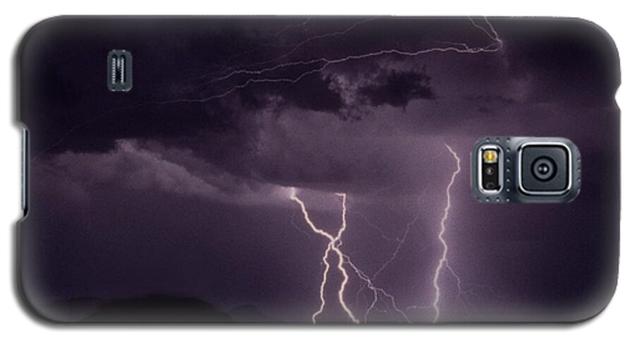 Lightning Galaxy S5 Case featuring the photograph Lordsburg New Mexico by J L Woody Wooden