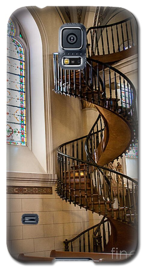 Loretto Chapel Galaxy S5 Case featuring the photograph Loretto Chapel Staircase by Jim McCain