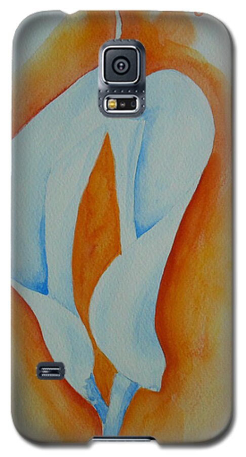 Calla Lily Galaxy S5 Case featuring the painting Calla lilies by Geeta Yerra