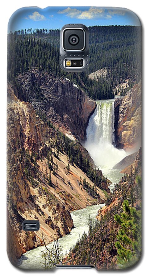Waterfalls Galaxy S5 Case featuring the photograph Lower Falls of Yellowstone by Jemmy Archer