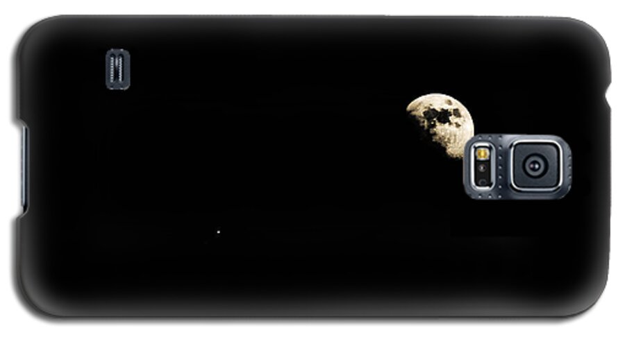 Moon Galaxy S5 Case featuring the photograph Lunar Fun by Jessica Brown