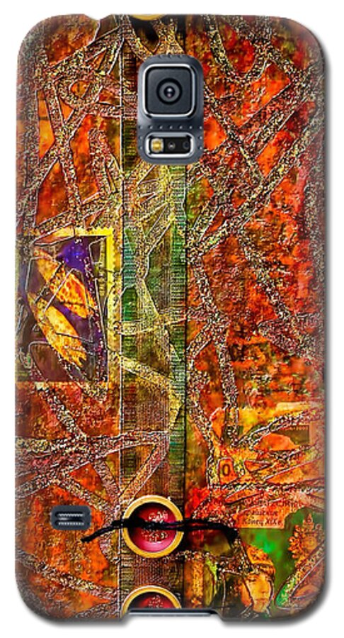 Magic Carpet Galaxy S5 Case featuring the mixed media Magic Carpet by Bellesouth Studio