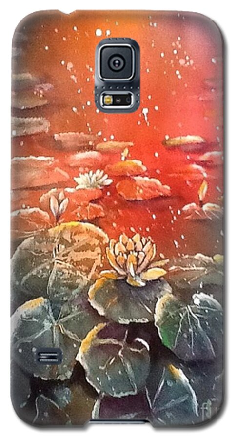 Fairies Galaxy S5 Case featuring the painting Magical Moment by Carol Losinski Naylor