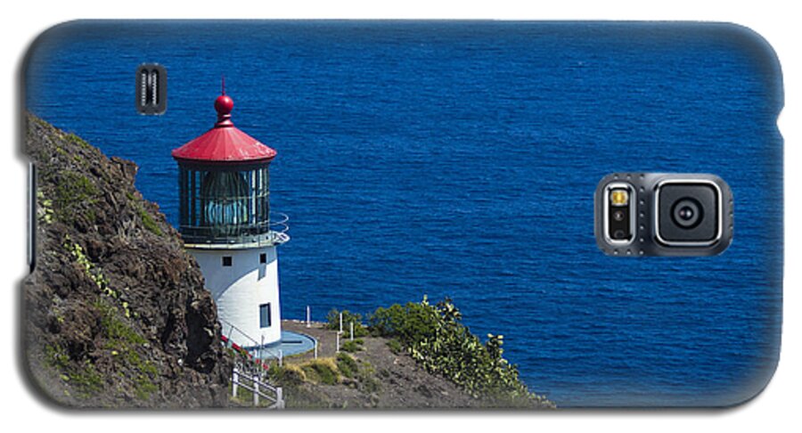 Sea Galaxy S5 Case featuring the photograph Makapuu Lighthouse 1 by Leigh Anne Meeks