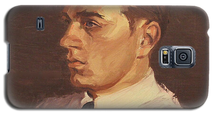 Man Galaxy S5 Case featuring the painting Man of 1922 by Art By Tolpo Collection