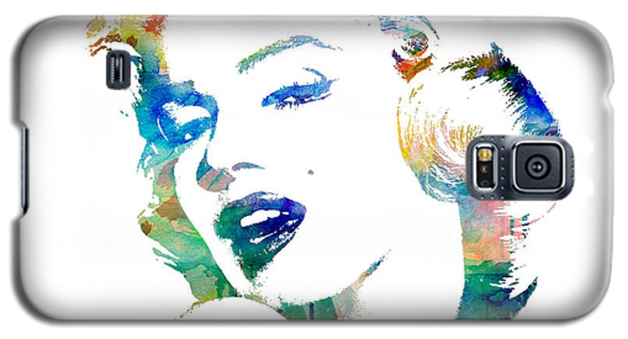 Marilyn Monroe Galaxy S5 Case featuring the painting Marilyn Monroe by Mike Maher