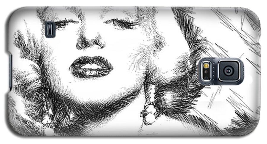 Marilyn Monroe Galaxy S5 Case featuring the digital art Marilyn Monroe - The One and Only by Rafael Salazar