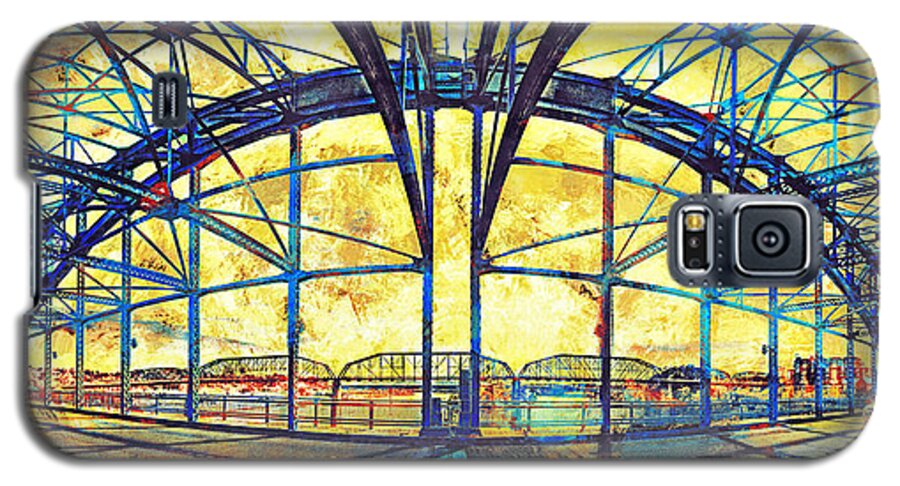 Market Street Galaxy S5 Case featuring the photograph Market Street Bridge Arch by Steven Llorca