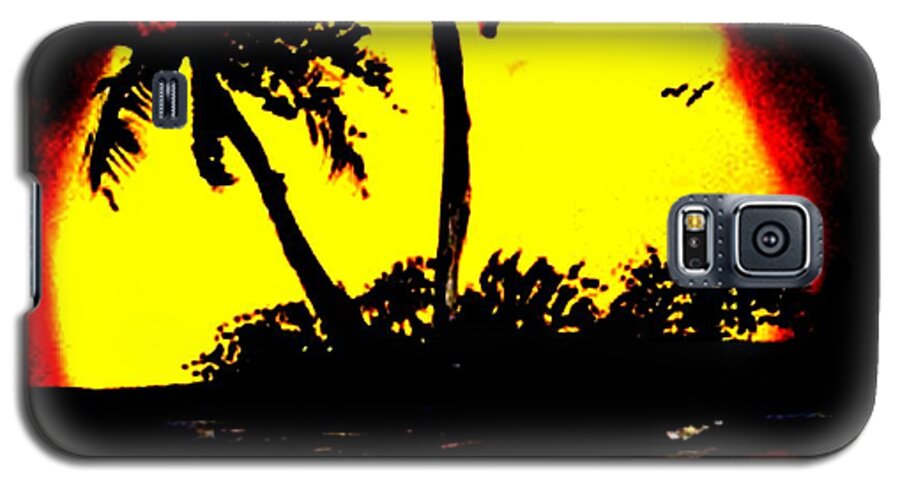 Marooned On A Deserted Island Original Art By James Daugherty Galaxy S5 Case featuring the painting Marooned On A Deserted Island Original Art by James Daugherty by James Daugherty
