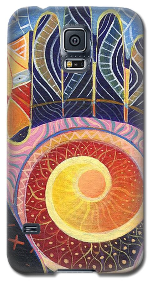 Hand Galaxy S5 Case featuring the painting May You Always Find Your Way by Helena Tiainen