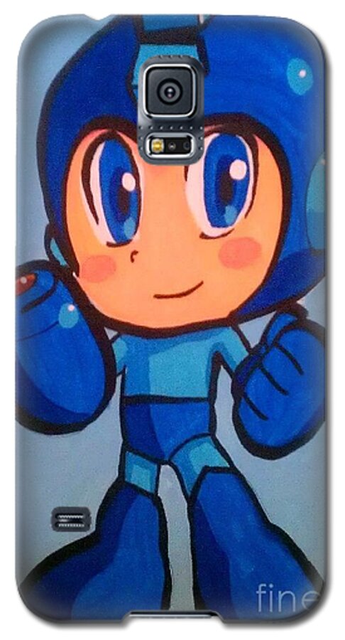 Marisela Mungia Galaxy S5 Case featuring the painting Mega Man by Marisela Mungia