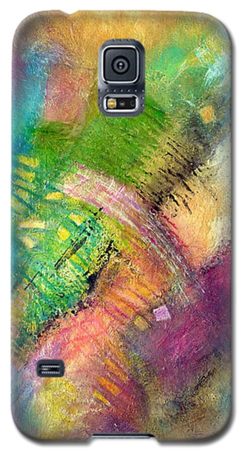 Abstract Galaxy S5 Case featuring the painting Memories of My Youth #2 by Jim Whalen