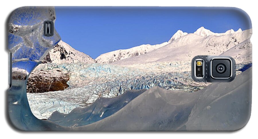 Landscape Galaxy S5 Case featuring the photograph Mendenhall Glacier Refraction by Cathy Mahnke