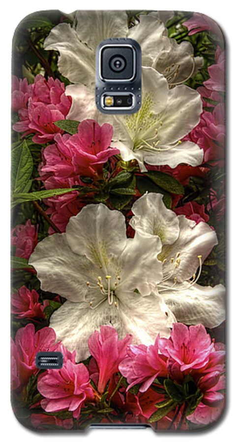 Flowers Galaxy S5 Case featuring the photograph Merging Azaleas by Penny Lisowski