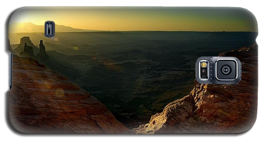 Canyonlands Galaxy S5 Case featuring the photograph Mesa Arch Without The Arch by Mark Garbowski