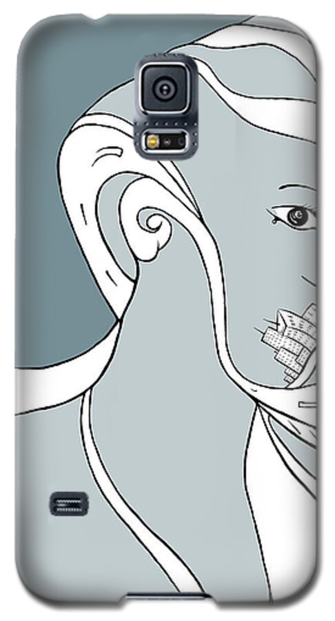 Woman Galaxy S5 Case featuring the digital art Metro Polly by Craig Tilley