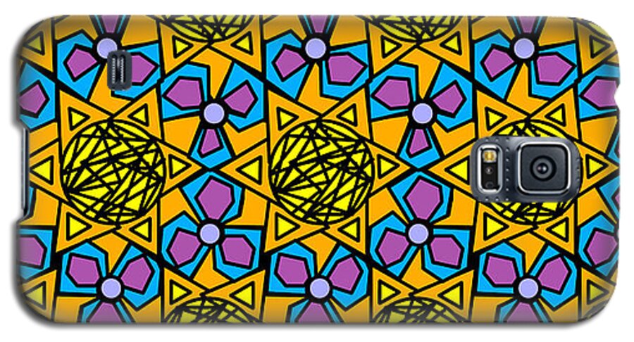 Mexican Sun / African Violet Galaxy S5 Case featuring the digital art Mexican Sun / African Violet by Elizabeth McTaggart