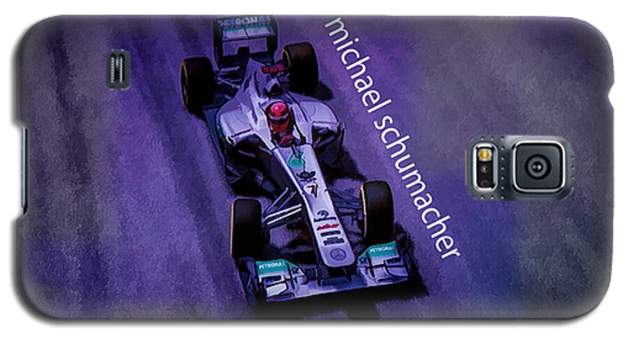 F1 Racer Galaxy S5 Case featuring the digital art Michael Schumacher by Marvin Spates