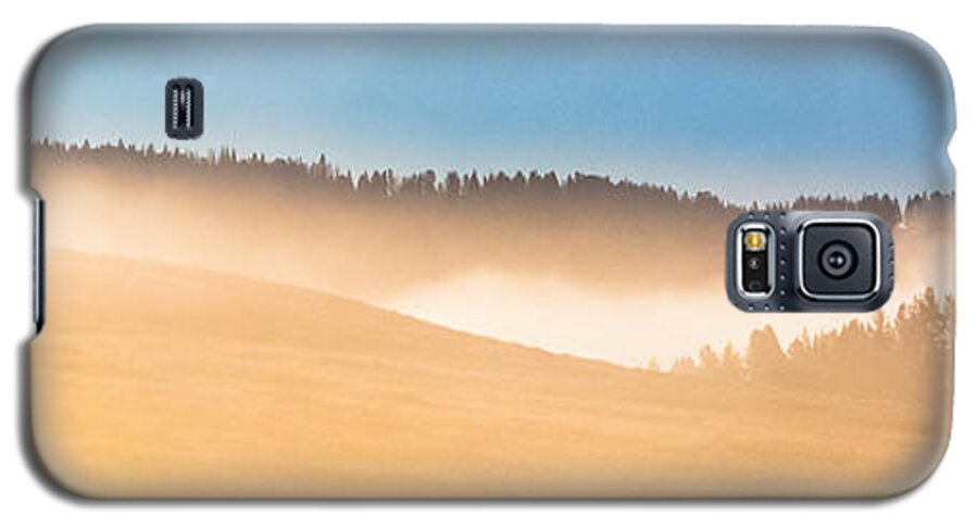  Galaxy S5 Case featuring the photograph Misty Yellowstone  by Lars Lentz